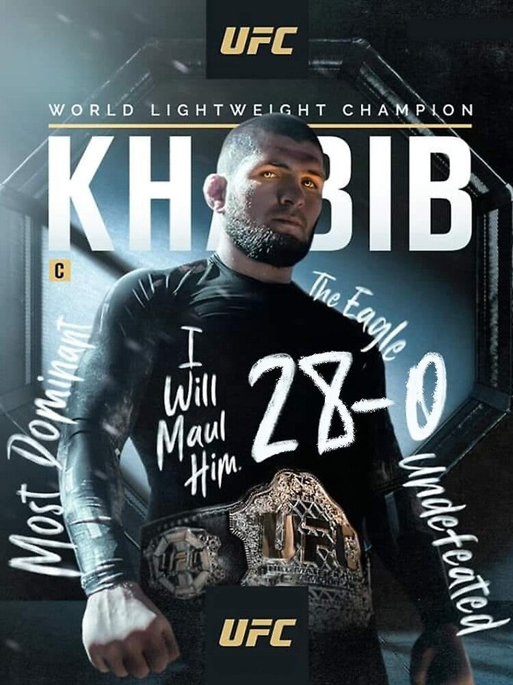 Khabib Nurmagomedov UFC Most Dominant Champion by Combat Design