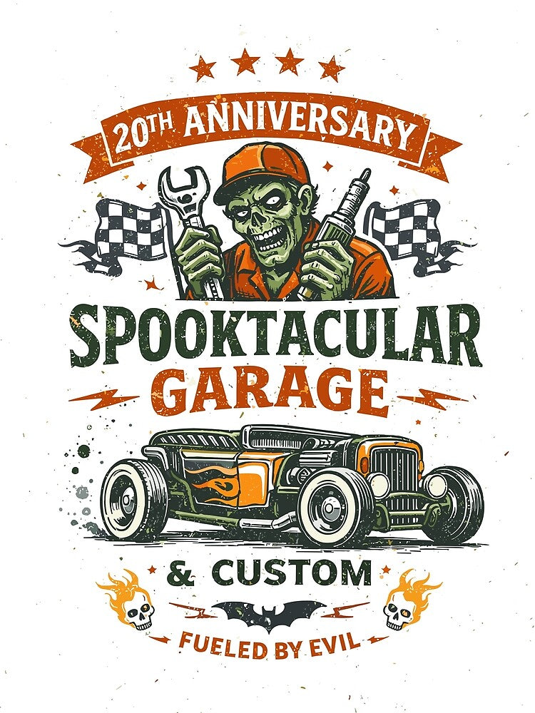 Spooktacular Garage Custom T-Shirt by Matinez Pink