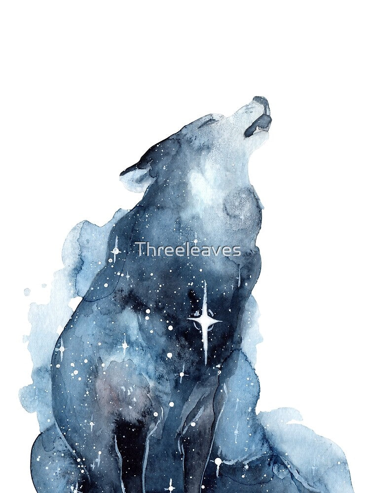 Galaxy Howling Wolf by Threeleaves