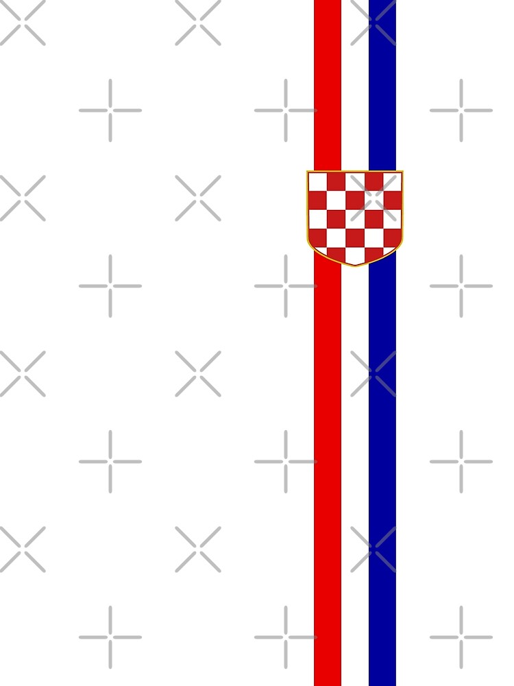 Croatia crest with tri-colour strip Hrvatska by Velered Designs ⚜️