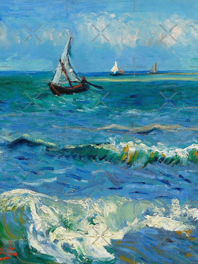Vincent Van Gogh "The Sea at Les Saintes-Maries-de-la-Mer", 1888 by Alexandra Dahl