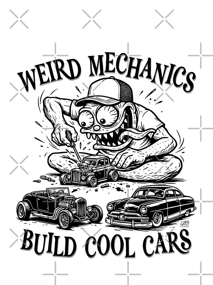 Weird Mechanics Build Cool Cars - Car Culture Design by Automotive Art by Greg