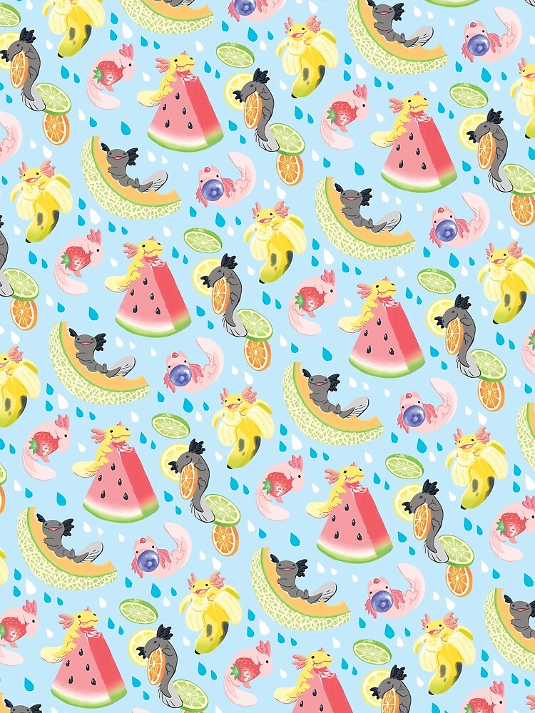 Fruity Fresh Snaxolotls pattern by mamath