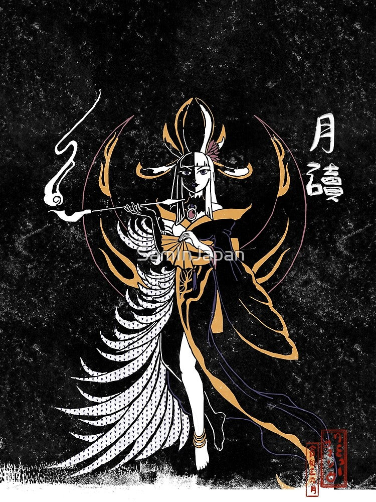 Tsukuyomi from Final Fantasy 14 Lithographic Print Art by SamInJapan