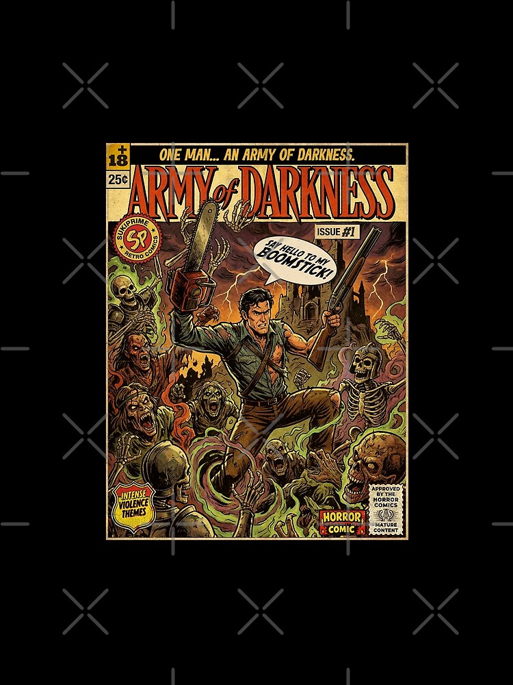 Army of Darkness Retro Vintage Comic Cover Art by Back2Collage
