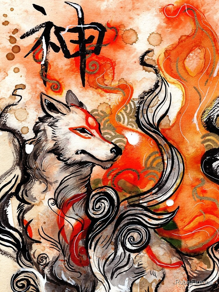 Okami Amaterasu by RubisFirenos