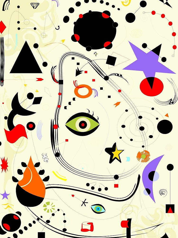 Miro Abstract Painting by Motiveers