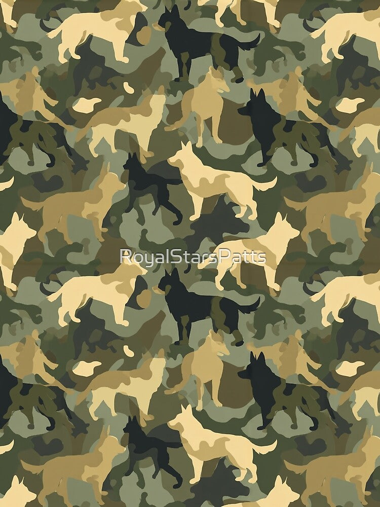 Trendy Luxurious Dog Camouflage Pattern  - Birthday Gifts For Her by RoyalStarsPatts