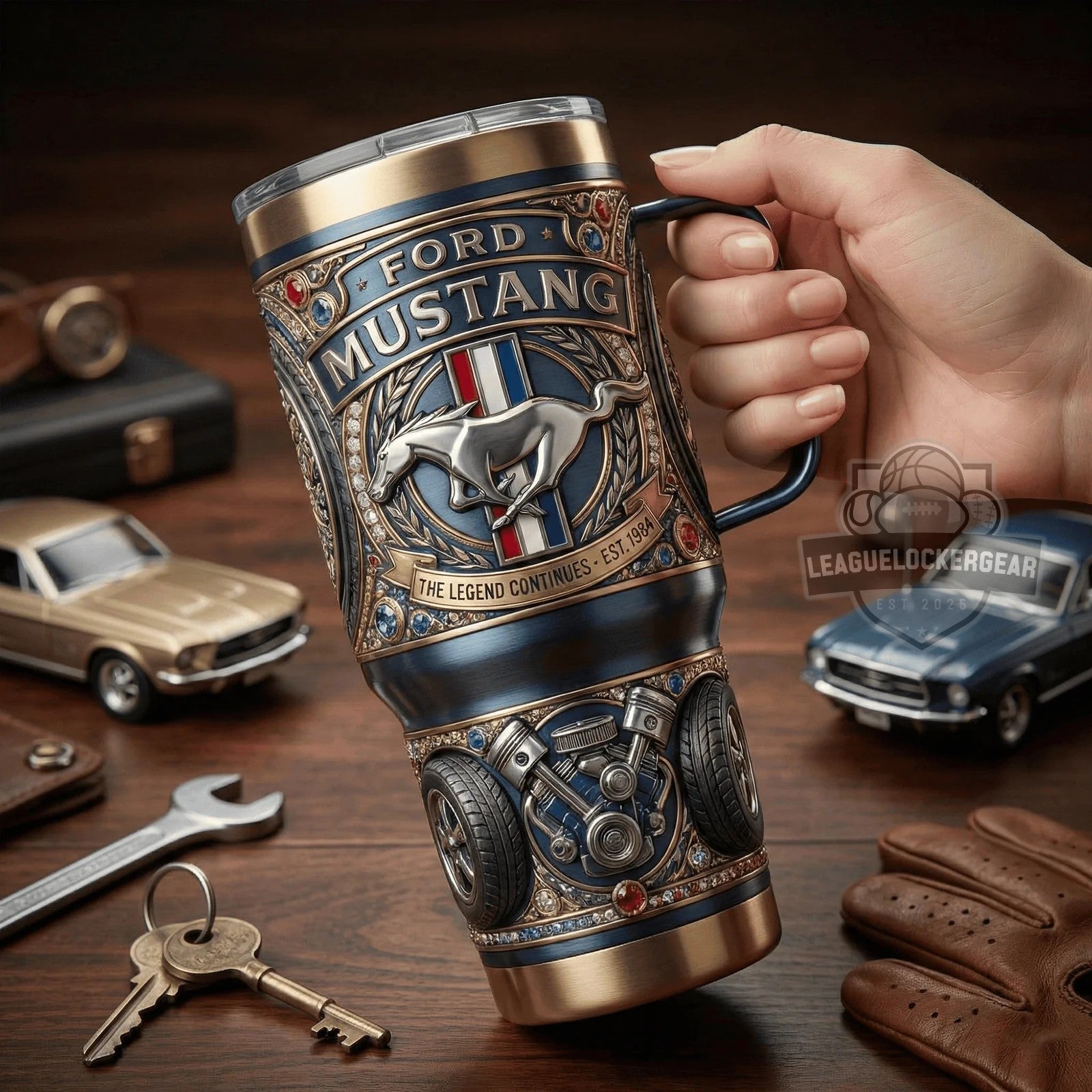 Ford Mustang The Legend Continues Est 1964 YETI Tumbler