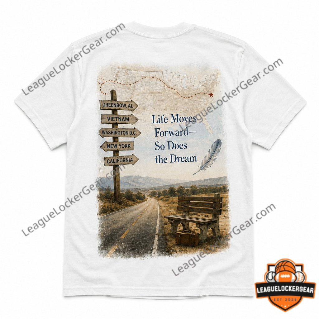 Forrest Gump 250 Years America 1776-2026 Journeys T-Shirt