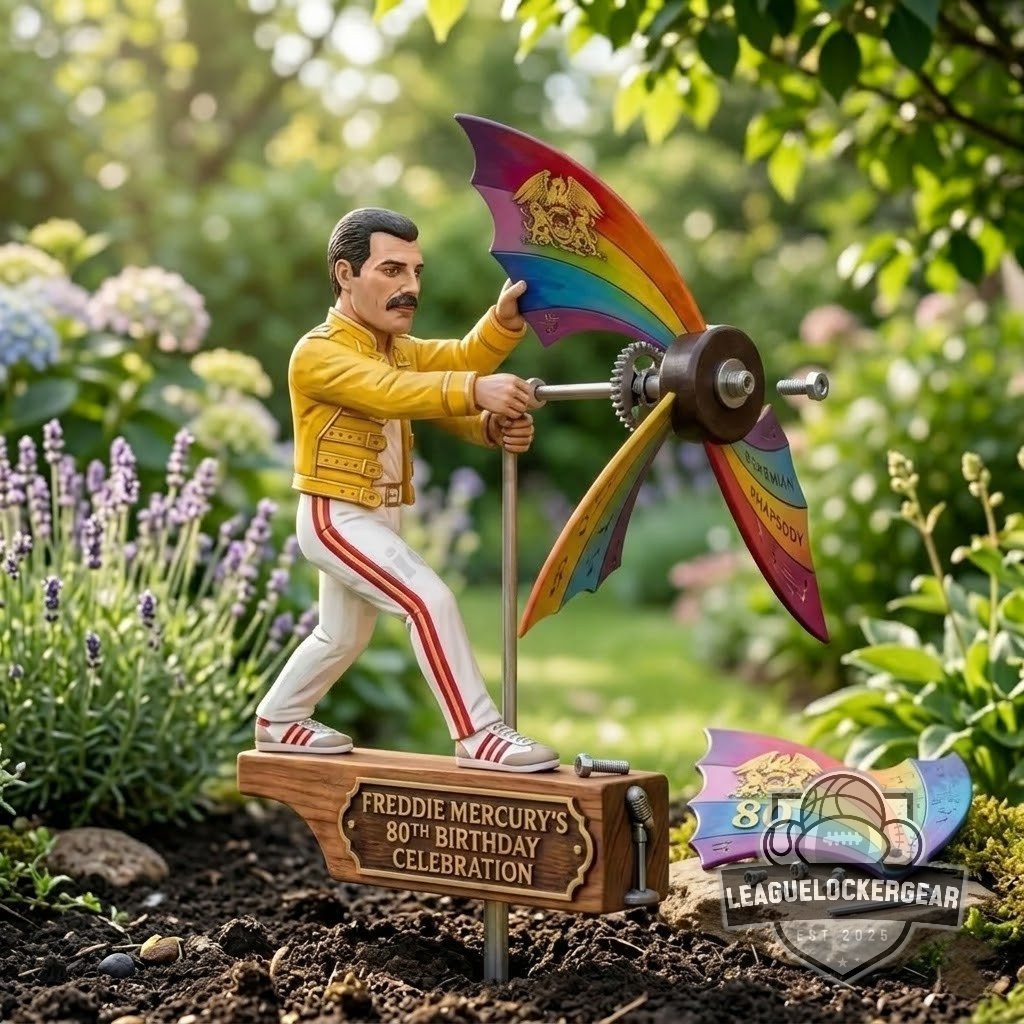 Freddie Mercury 80th Birthday Celebration Garden Wind Spinner
