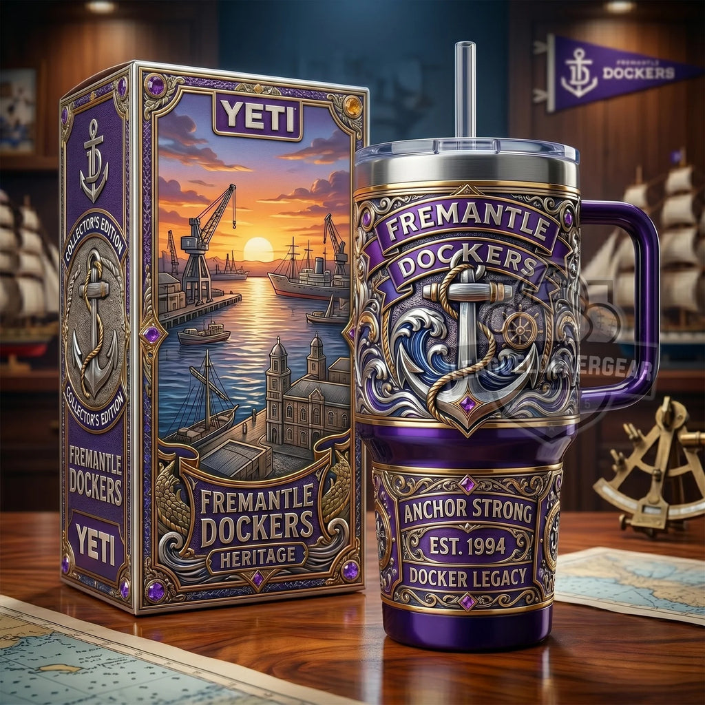 Fremantle Dockers Heritage Anchor Strong Docker Legacy Tumbler