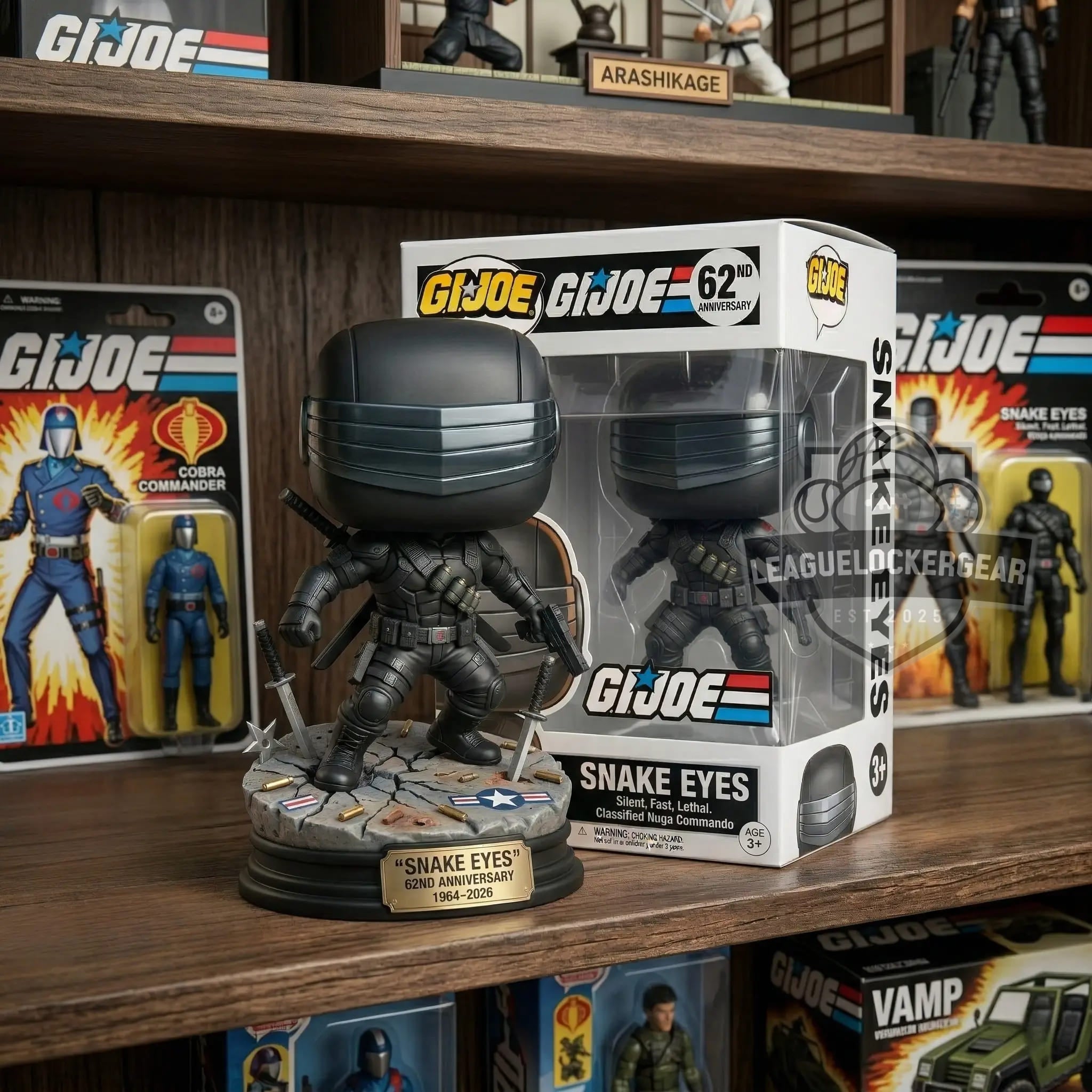 G.I. Joe Snake Eyes 62nd Anniversary Vinyl Figurine