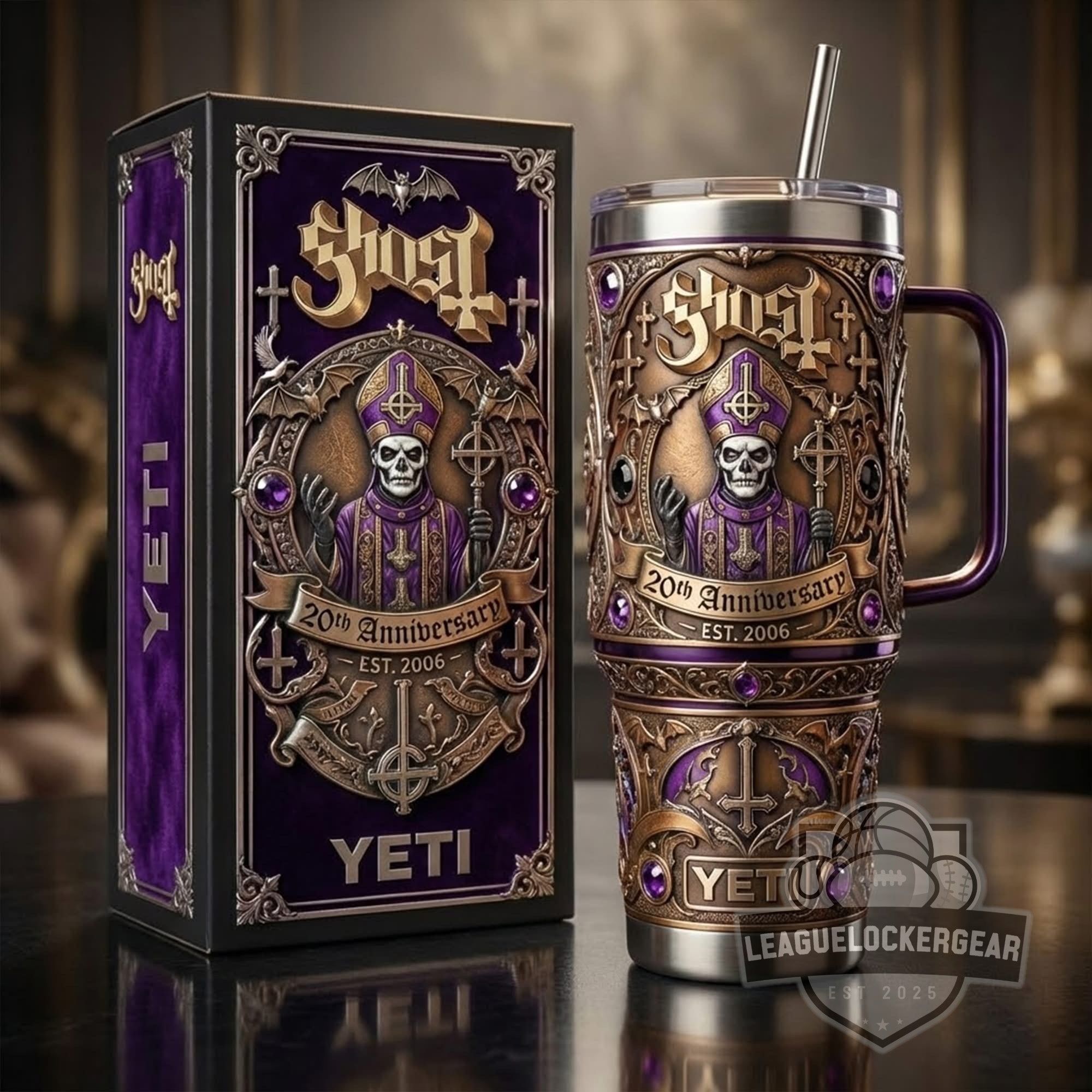 Ghost 20th Anniversary EST 2006 YETI Tumbler