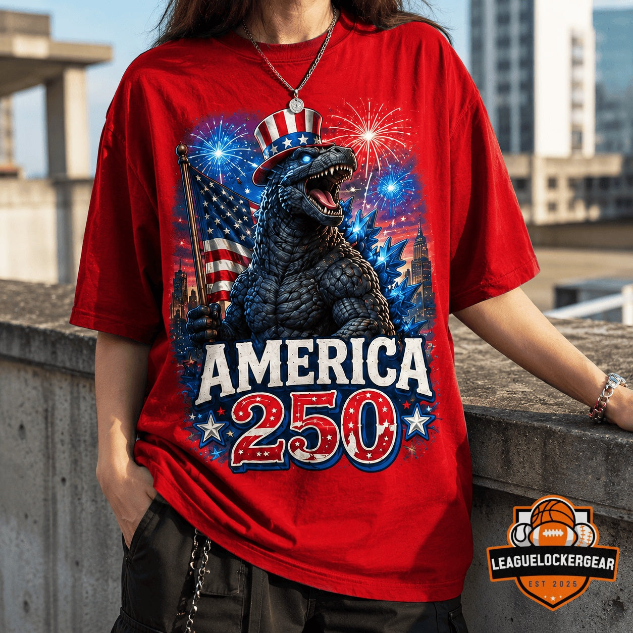 Godzilla America 250 Years of Freedom T-Shirt