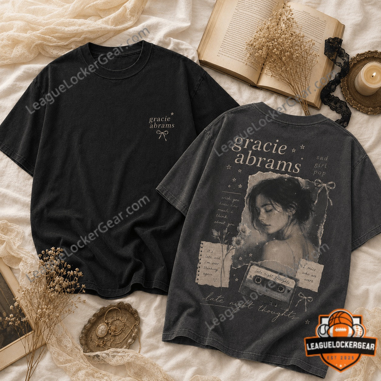 Gracie Abrams Late Night Thoughts Sad Girl Pop T-Shirt