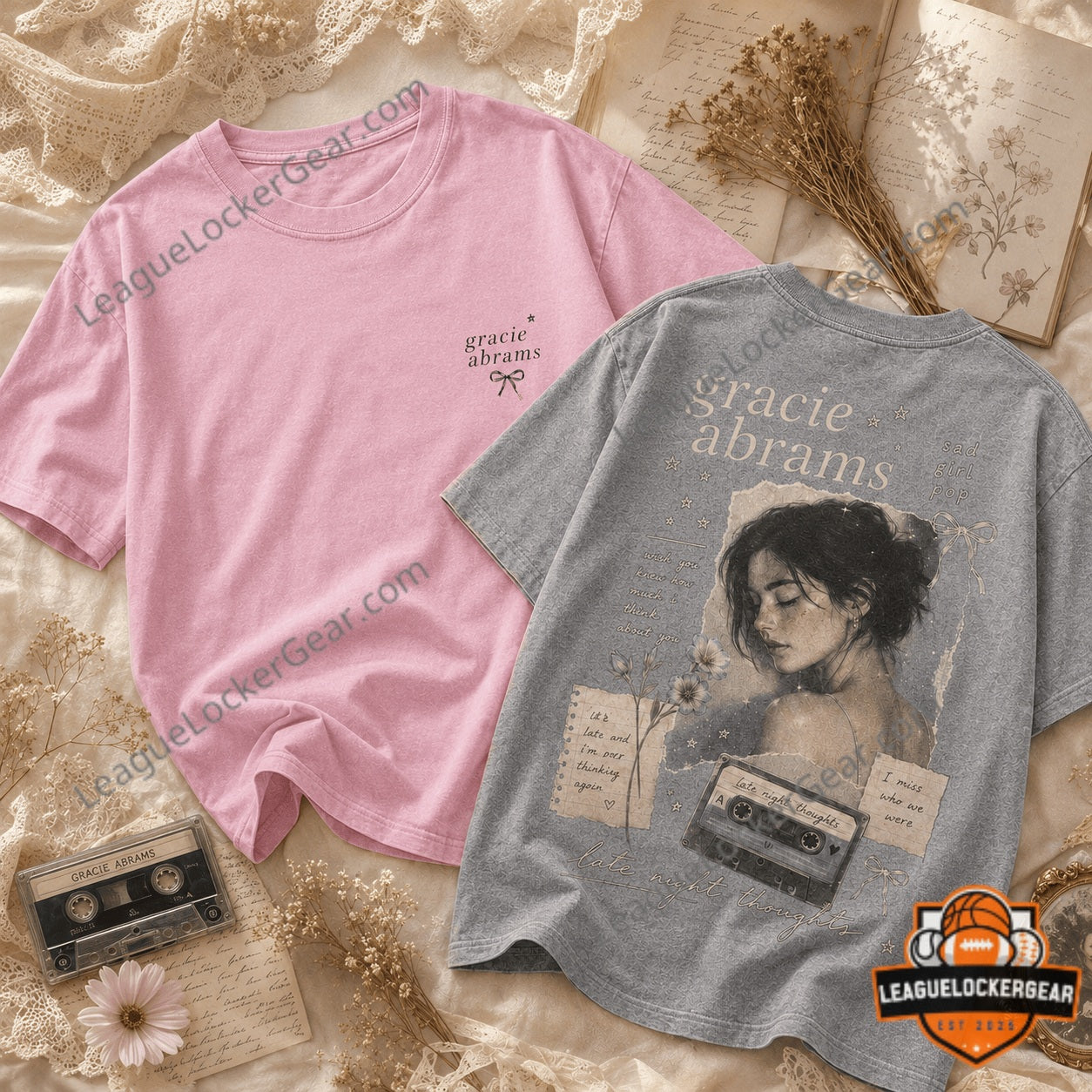 Gracie Abrams Late Night Thoughts Sad Girl Pop T-Shirt