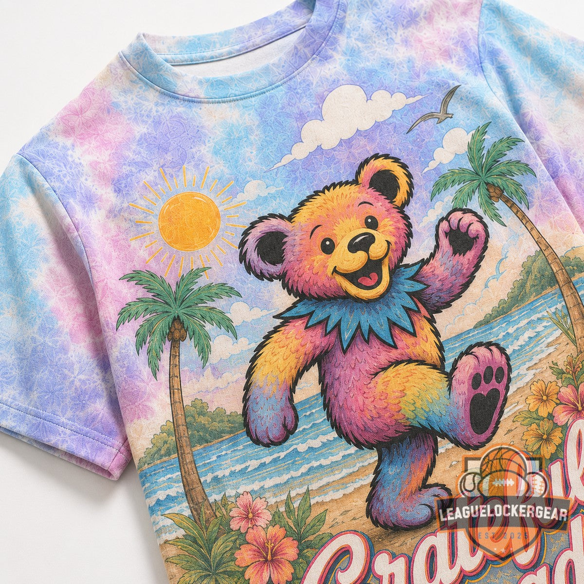 Grateful Dead Days Pastel Beach Road Trip T-Shirt