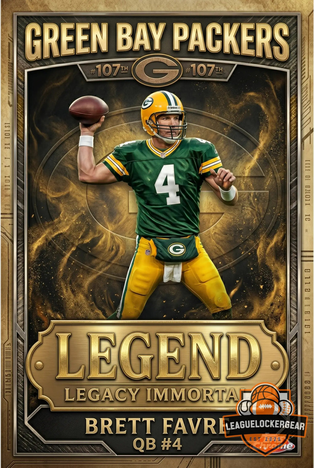 Green Bay Packers 107th Anniversary 1919-2026 Trading Cards