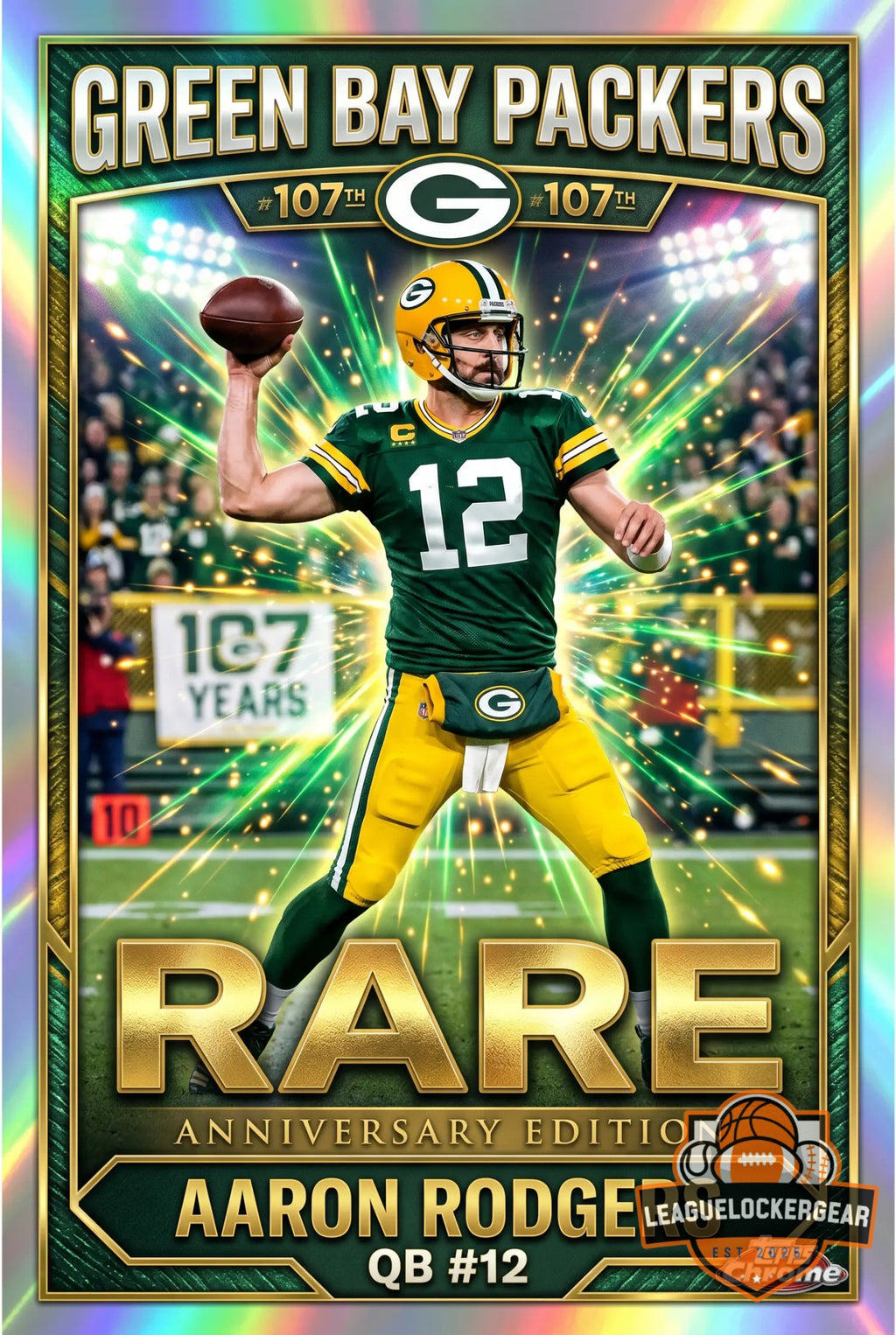 Green Bay Packers 107th Anniversary 1919-2026 Trading Cards