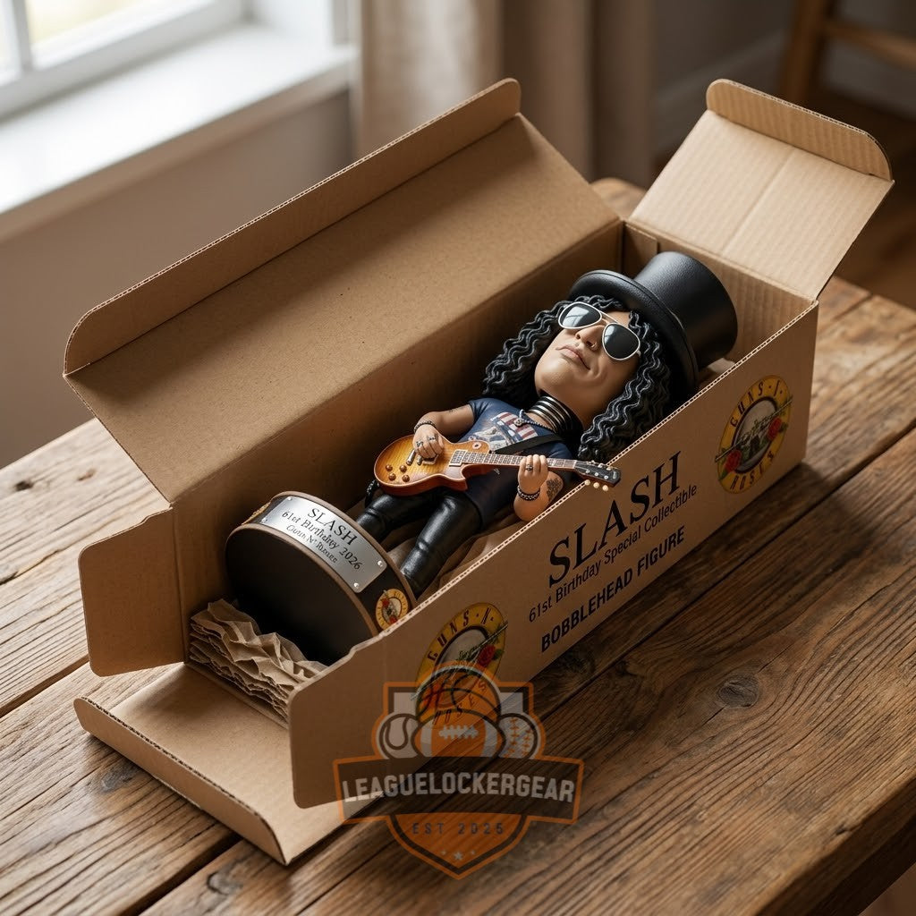 Guns N’ Roses Slash 61st Birthday 2026 Bobblehead Figurine