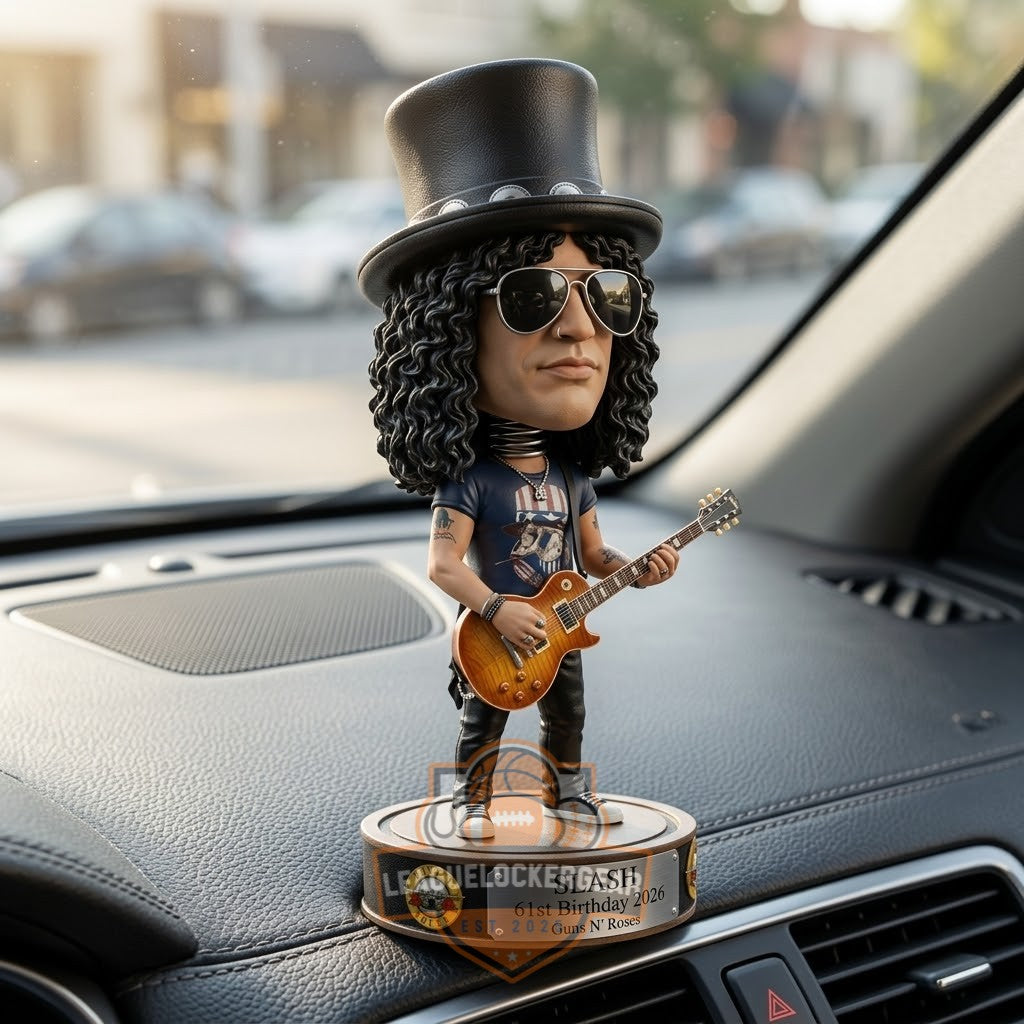 Guns N’ Roses Slash 61st Birthday 2026 Bobblehead Figurine