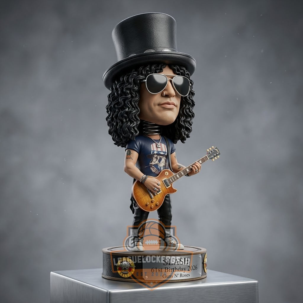 Guns N’ Roses Slash 61st Birthday 2026 Bobblehead Figurine