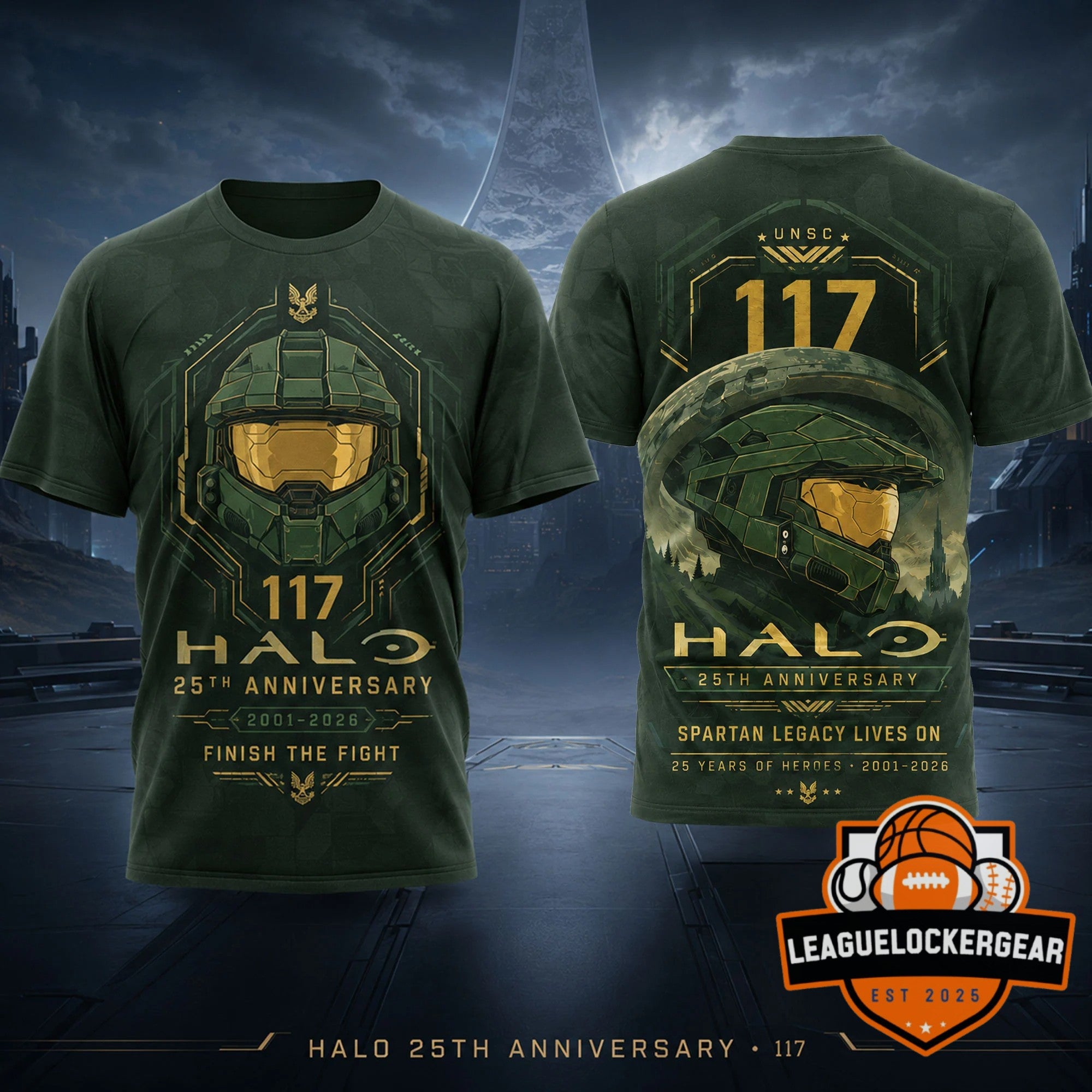 Halo 25th Anniversary Master Chief Spartan 117 T-Shirt