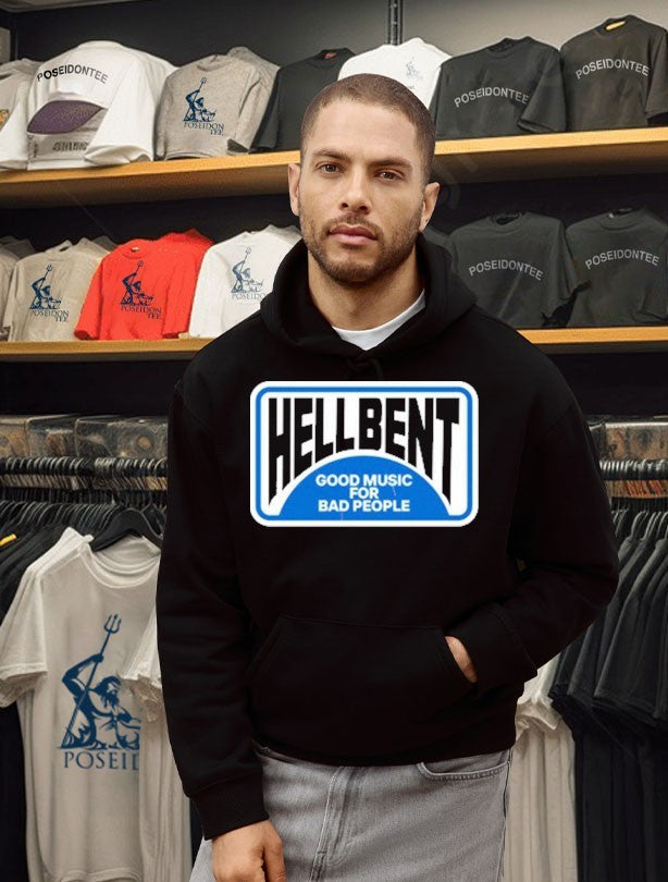 Hellbent Records Good Music For Bad People No Vacancy T-shirt