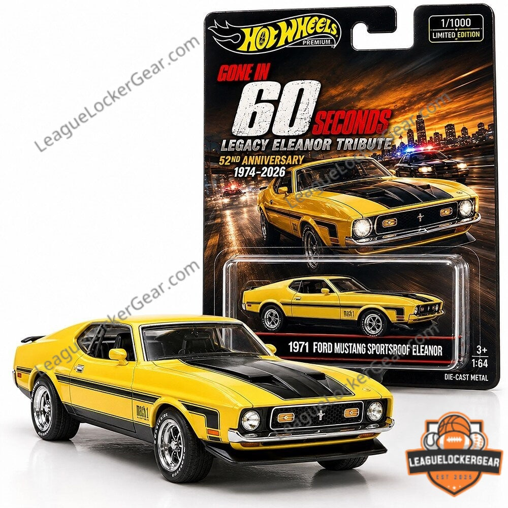 Wheels 1971 Ford Mustang Gone in 60 Seconds 52nd Anniversary Die-Cast Car