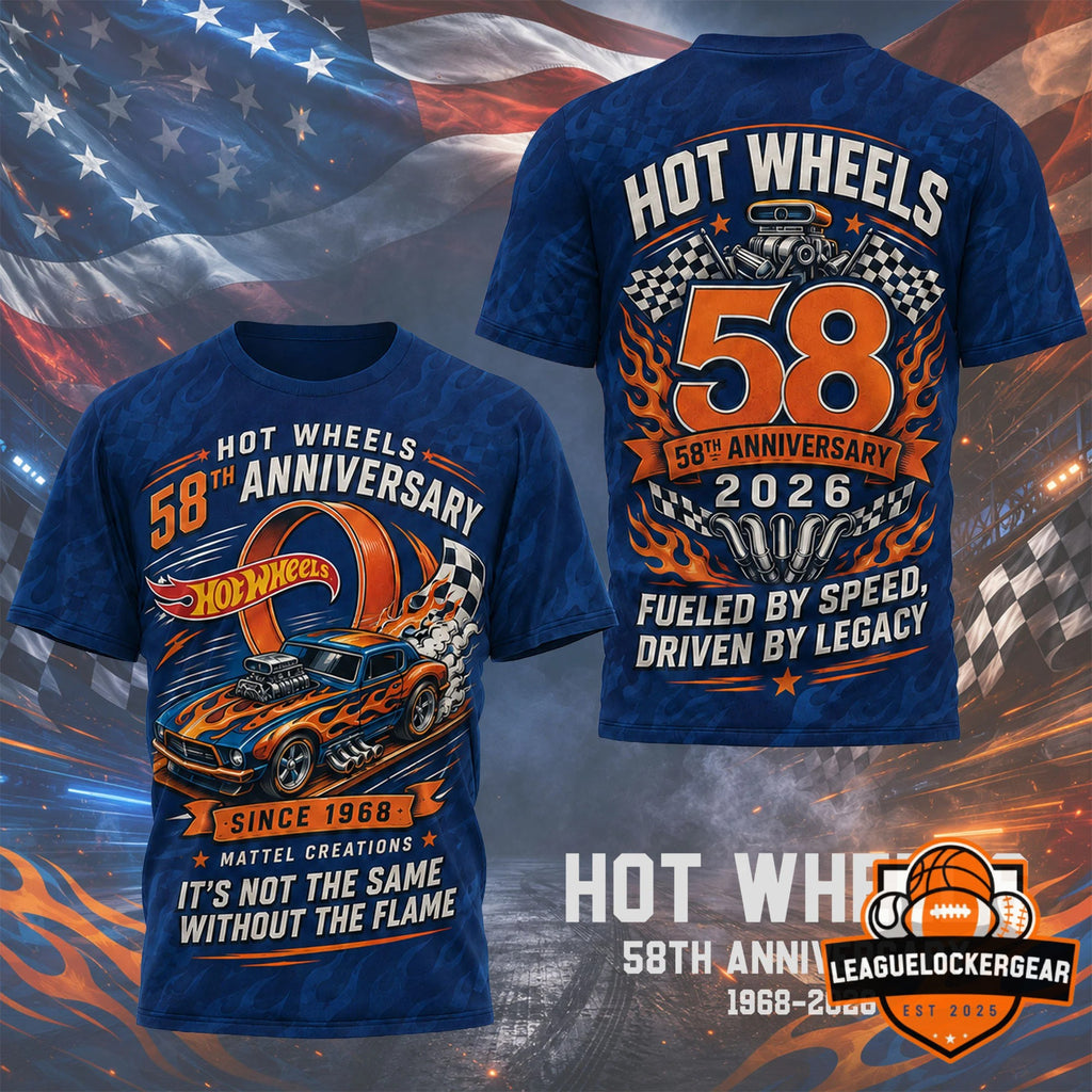 Wheels 58th Anniversary 2026 Since 1968 T-Shirt