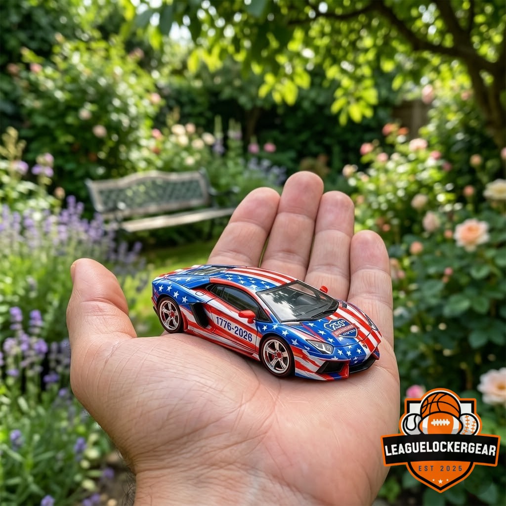 Wheels Lamborghini Aventador USA 250th Anniversary Diecast Car
