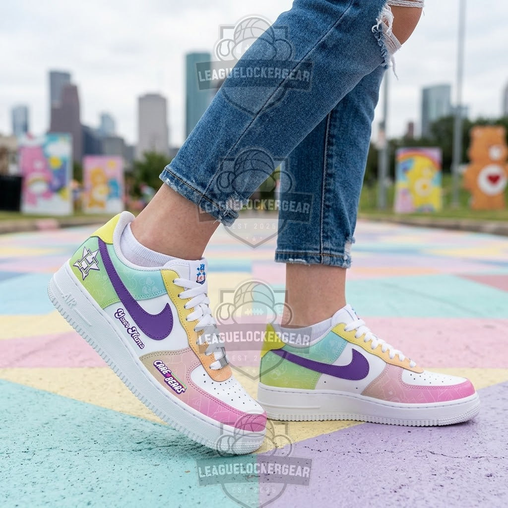 Houston Astros Care Bears Night AF1 Sneakers