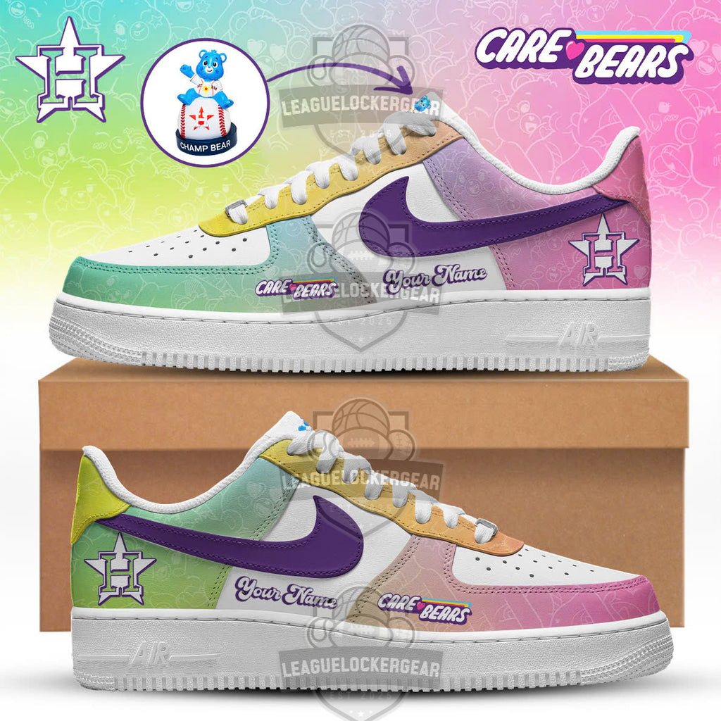 Houston Astros Care Bears Night AF1 Sneakers