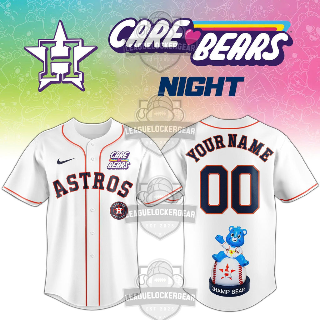 Houston Astros Care Bears Night Baseball Jersey