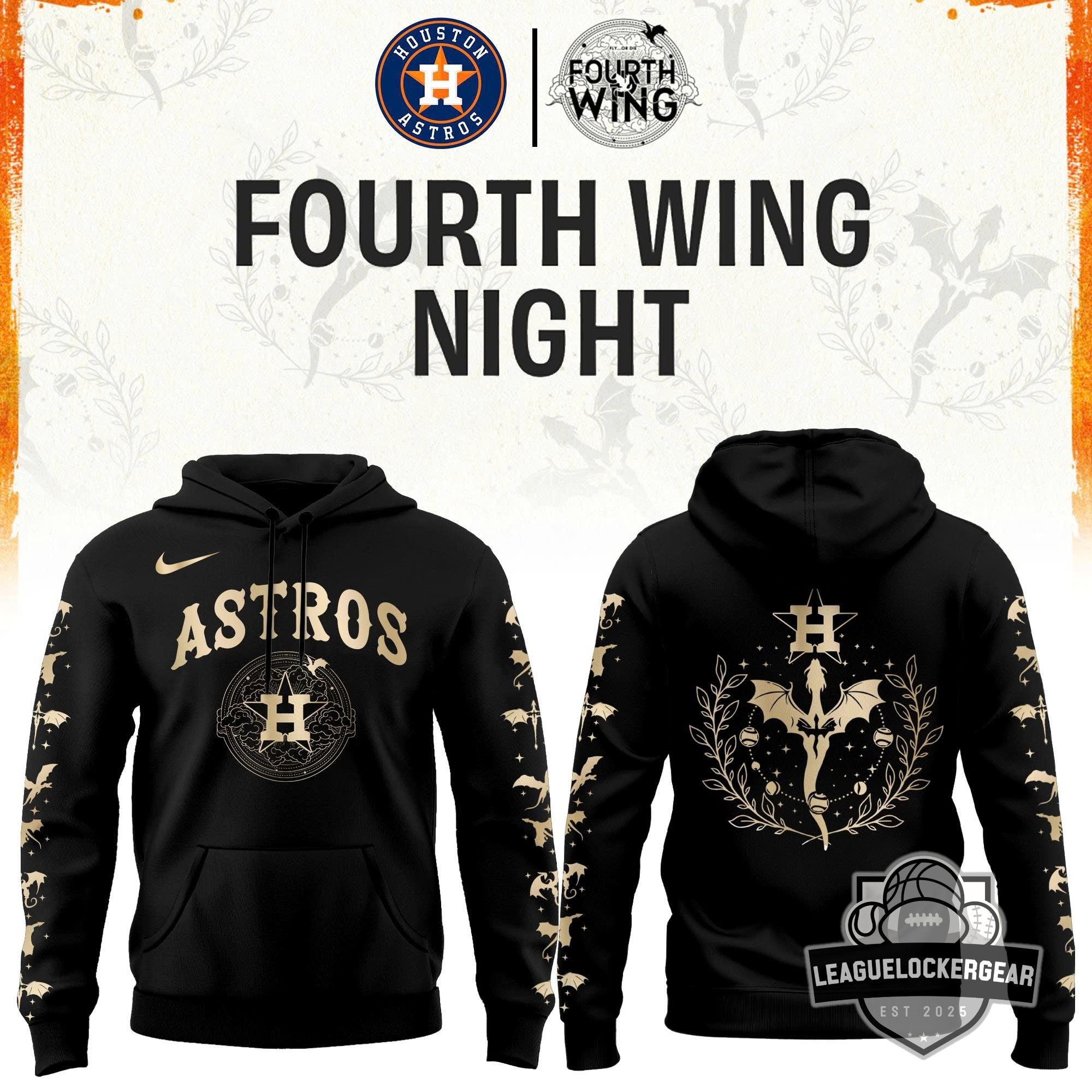 Houston Astros Fourth Wing Night Hoodie