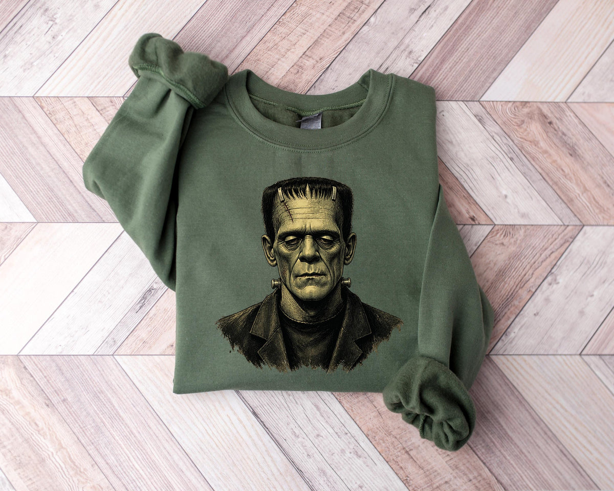 Frankenstein Retro Halloween Horror Movie Spooky Season Vintage Monster (1)