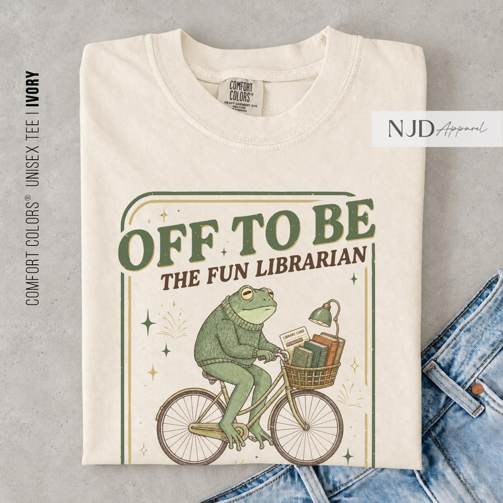 Off Librarian Retro Book Lover Comfort Colors Tee Library Worker Librarian (3)