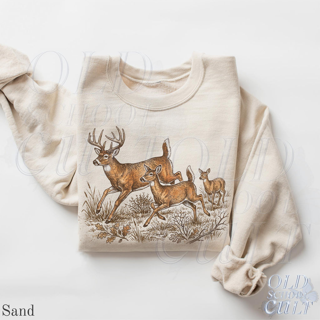 Whitetail Deer Vintage Buck Doe Fawn Retro Hunting Wildlife Rustic Outdoors (5)