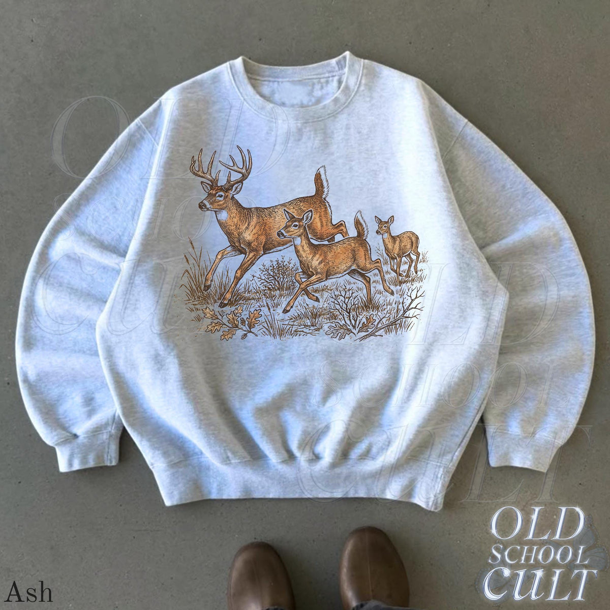 Whitetail Deer Vintage Buck Doe Fawn Retro Hunting Wildlife Rustic Outdoors (1)