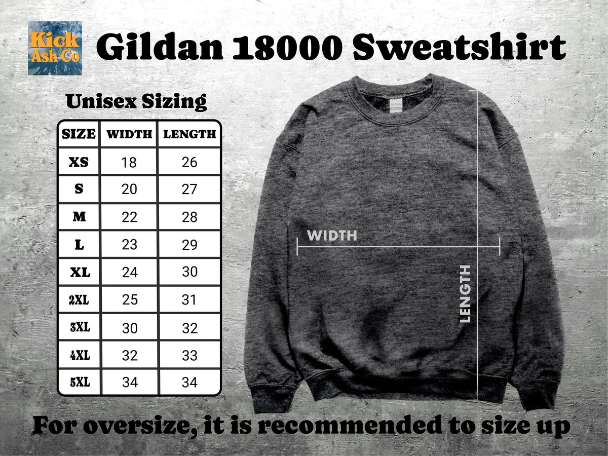 Retro Christmas Vintage Snow Scene Oversize Gildan 18000 (3)