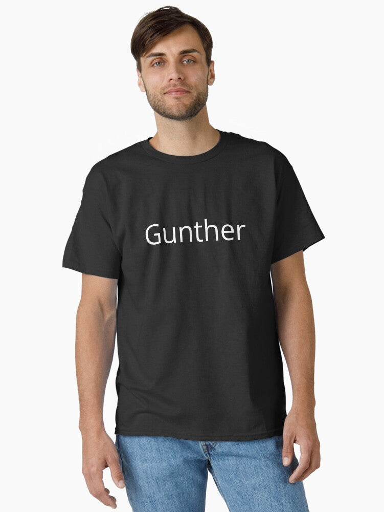Name Gunther Open Sans Font White Classic T-Shirt