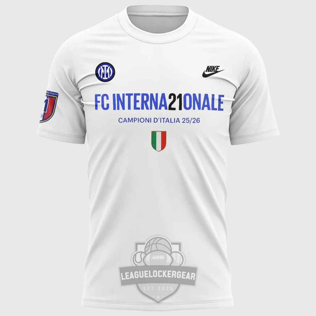 Inter Milan 21st Italian Championship 25/26 Season T-Shirt