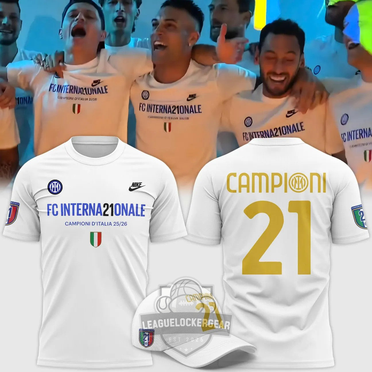 Inter Milan 21st Italian Championship 25/26 Season T-Shirt