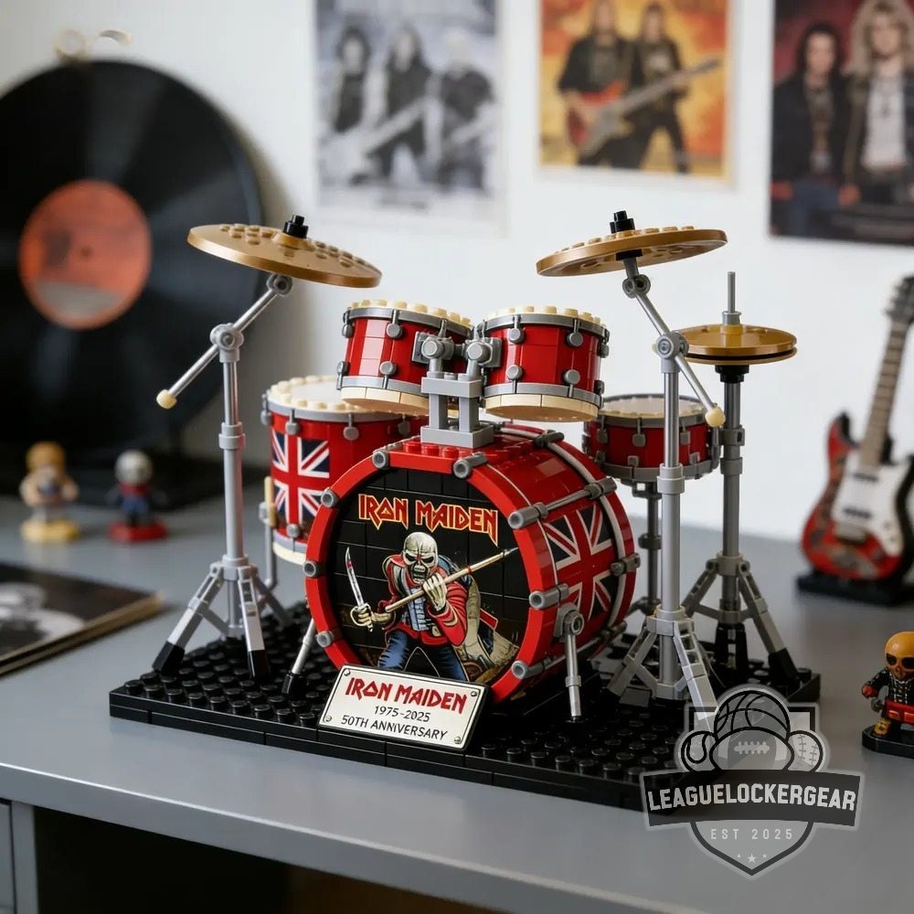 Iron Maiden 50th Anniversary Drum Kit Building Blocks Set