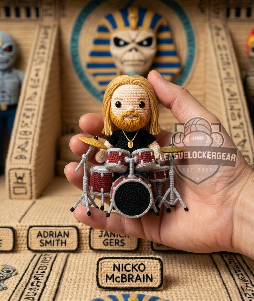 IRON MAIDEN 50th Anniversary Crochet Doll