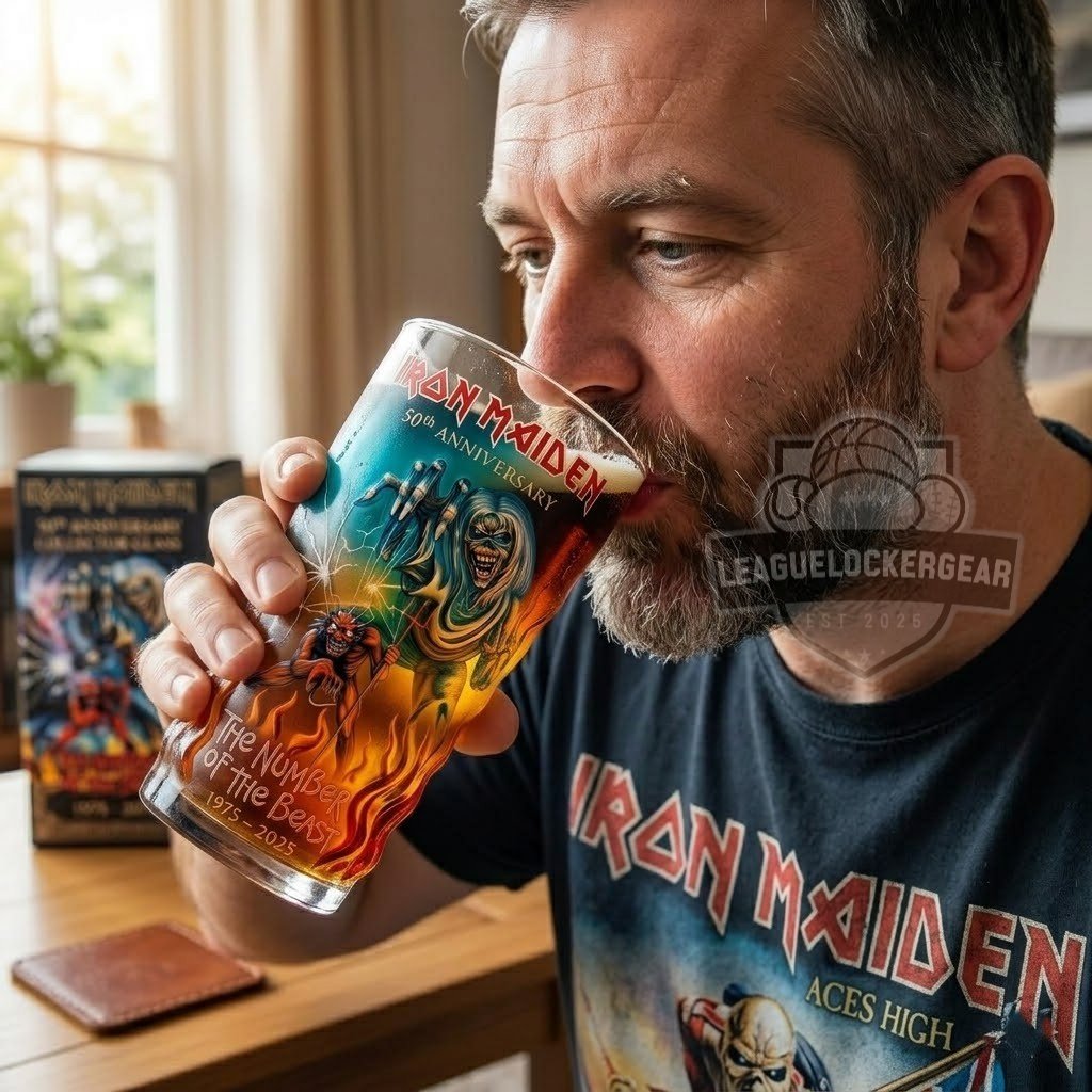 Iron Maiden 50th Anniversary Beer Glass