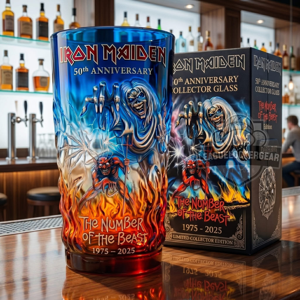 Iron Maiden 50th Anniversary Beer Glass