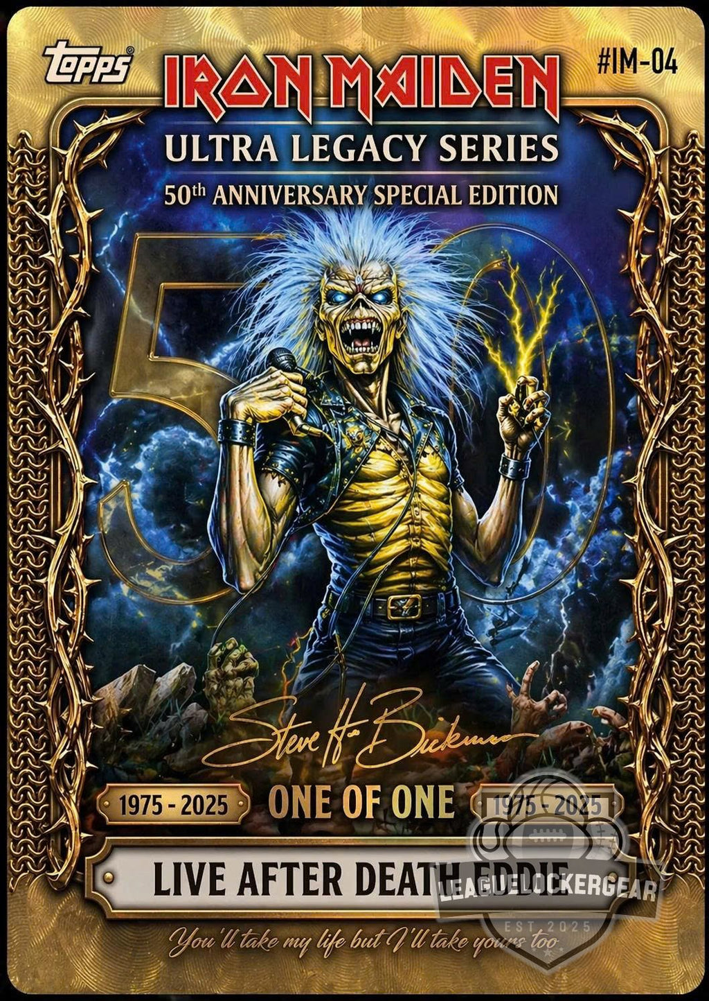 Iron Maiden 50th Anniversary Trading Cards