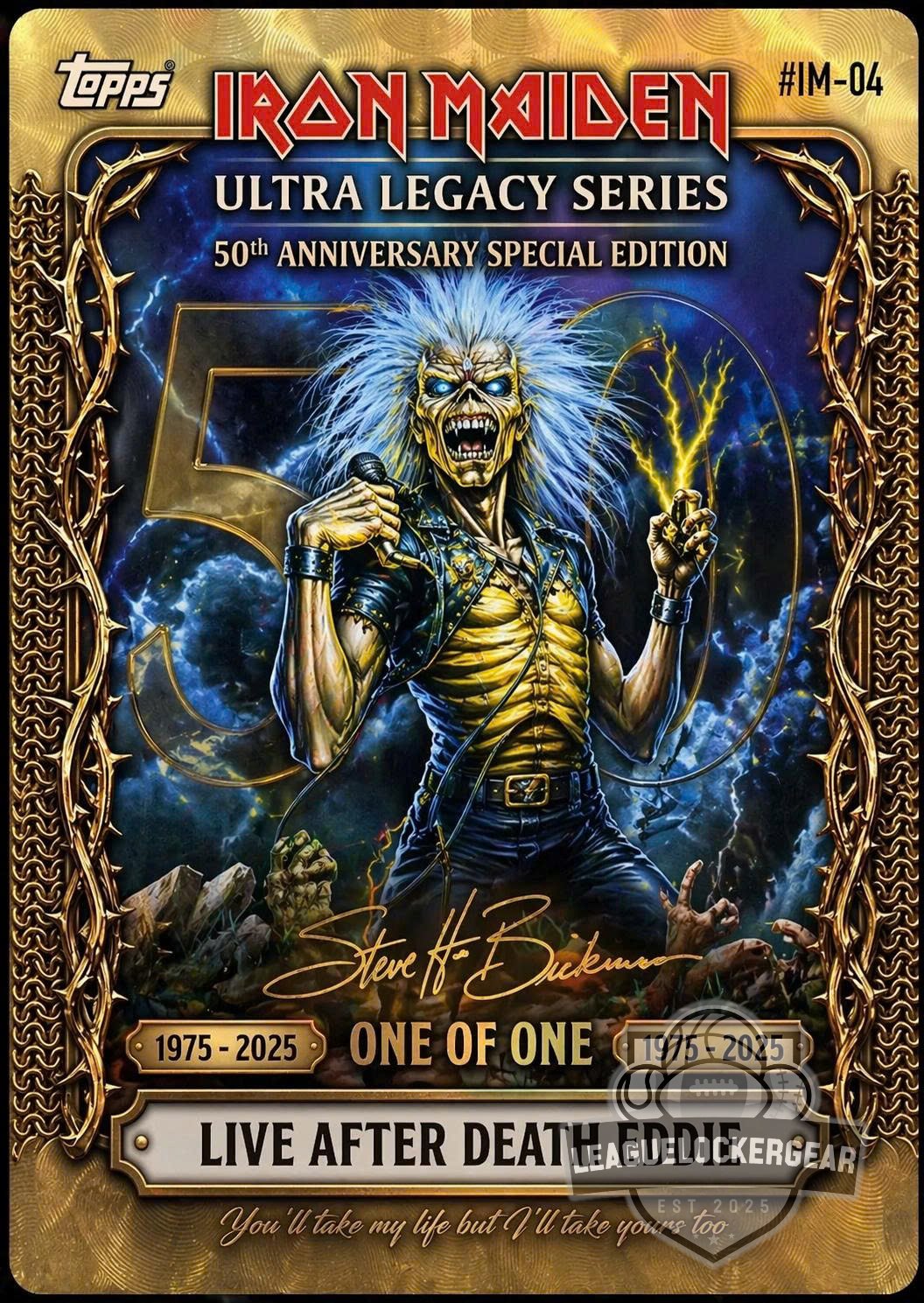Iron Maiden 50th Anniversary Trading Cards
